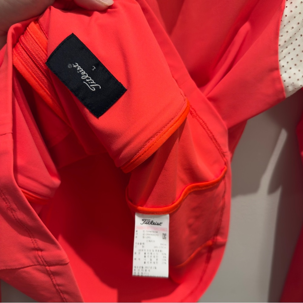 Titleist Vibrant Orange Zip Up Jacket Size Large Women’s - Picture 5 of 7